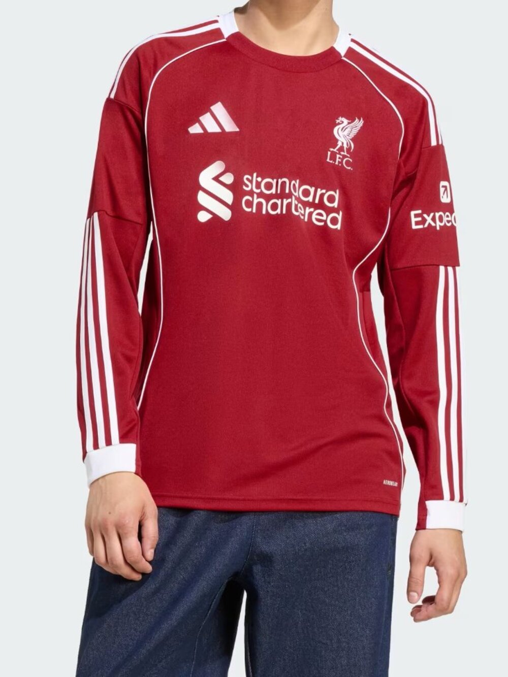 Adidas Soccer Men's Liverpool FC 25/26 Long Sleeve Home Jersey JV6456